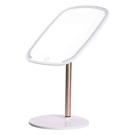 Настольное зеркало с подсветкой для макияжа белое Киев