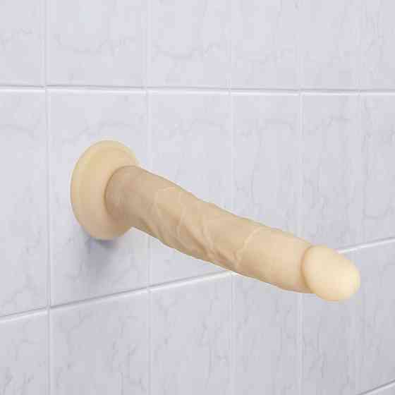 Фалоімітатор Naked Addiction — 9″ Silicone Dual Density Bendable Dildo Vanilla, віброкуля в подаруно Sex Aura Київ