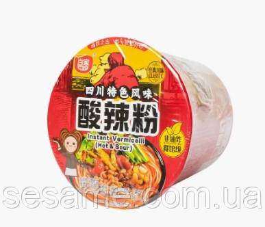 Лапша быстрого приготовления остро-кислая Hot & Spicy Bowl BAIJILA 105 г Харьков - изображение 1