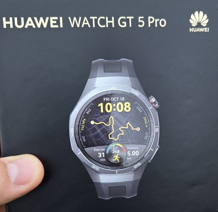 Флагманський годинник Huawei watch 5/GT 5 Pro 46mm Black/Новий/Global. Київ - фото 1