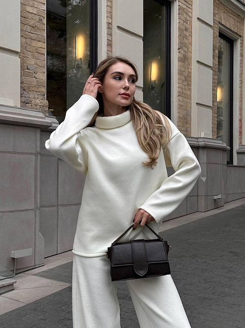 Костюм женский теплый Молочний 48/52 Харьков - изображение 2