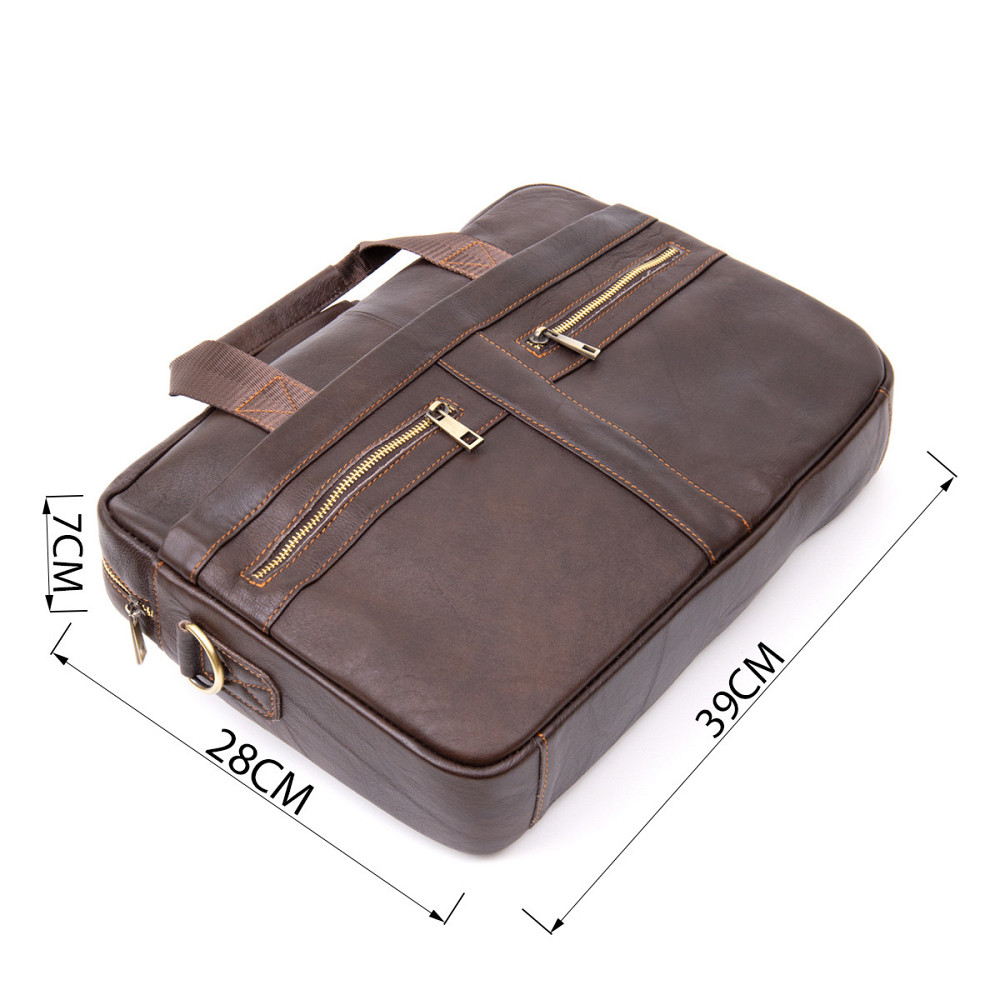 Сумка для ноутбука Vintage 20453 Коричнева Київ - фото 3