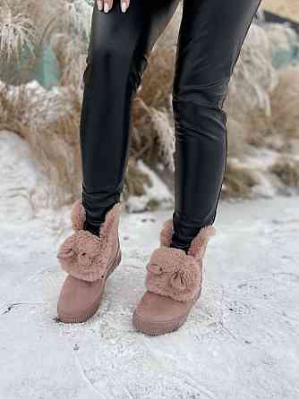 Violeta Женские черевики Violeta пудра эко-замша высота 16.5см подошва 2.5см размер 36-39 (1136 Коломия