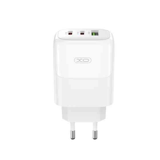 Мережевий зарядний пристрій XO L139 1USB-A 45W+2USB-C 65W + Type-c кабель білий Львів