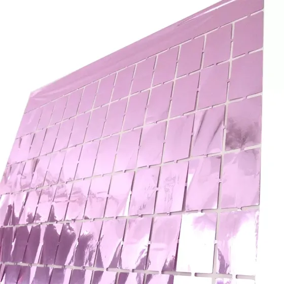 Дождик для фотозоны кубиками 2 м на 1 м розовый Киев