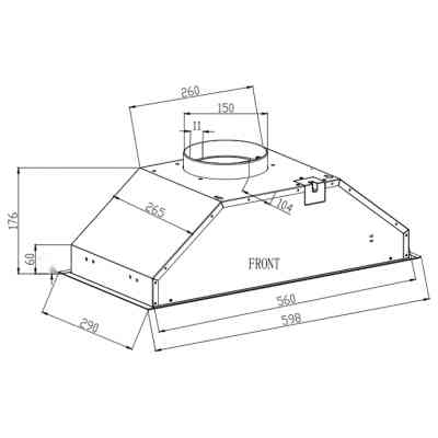 Вытяжка кухонная Interline SMART S IX A/60/T Винница