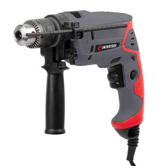 Дриль ударний INTERTOOL DT-0107, 0,55 кВт, 2800 об/хв, 1,5-13 мм, реверс - Електродриль з високою продуктивністю Львів