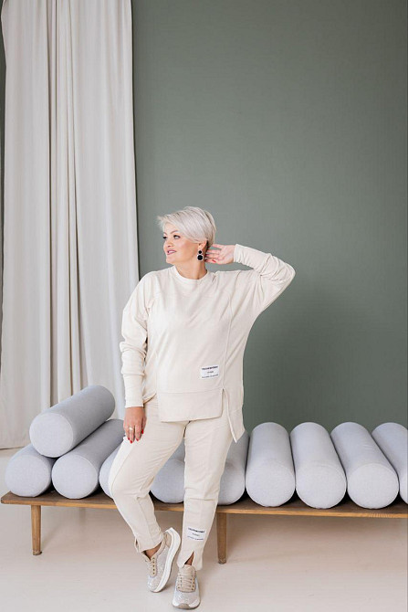 Женский теплый прогулочный костюм двойка батал пума плюш Одесса - изображение 3