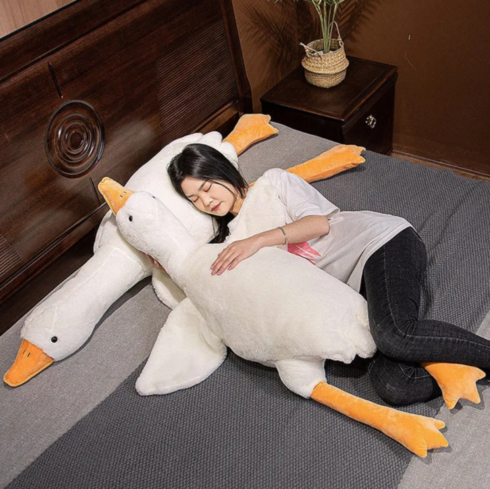 Мяка плюшева іграшка подушка гусь-обіймусь 110см Київ - фото 2