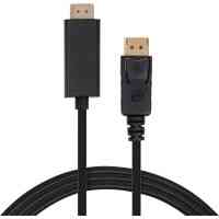 Кабель мультимедійний DisplayPort M to HDMI M 1.8m V1.4/V2.1 4K120/8K60 Vinga (VCPDP14HI211.8) Киев
