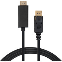 Кабель мультимедійний DisplayPort M to HDMI M 1.8m V1.4/V2.1 4K120/8K60 Vinga (VCPDP14HI211.8) Киев - изображение 1