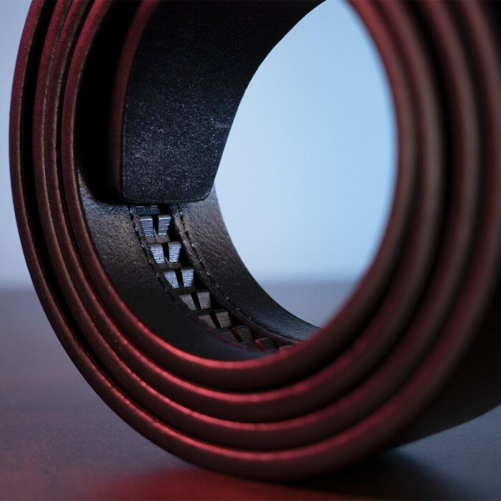 Ремінь з натуральної шкіри з ретро латунною пряжкою Vintage 20215 Чорний Київ - фото 8