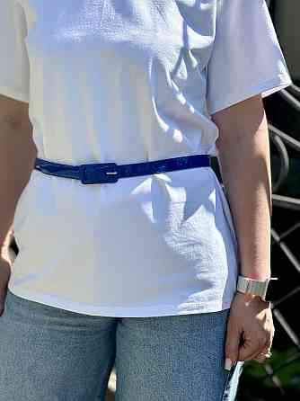 Ремінець лакований вузький "Milano" Електрик Київ