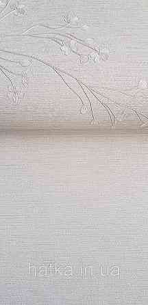 Шпалери вінілові на флізеліні Grandeco Anita1,06х10 однотонні тонка смужка дощик матові кремові пісочні Київ