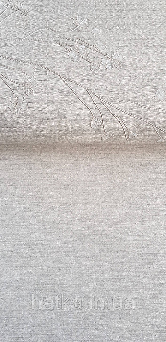 Шпалери вінілові на флізеліні Grandeco Anita1,06х10 однотонні тонка смужка дощик матові кремові пісочні Київ - фото 3