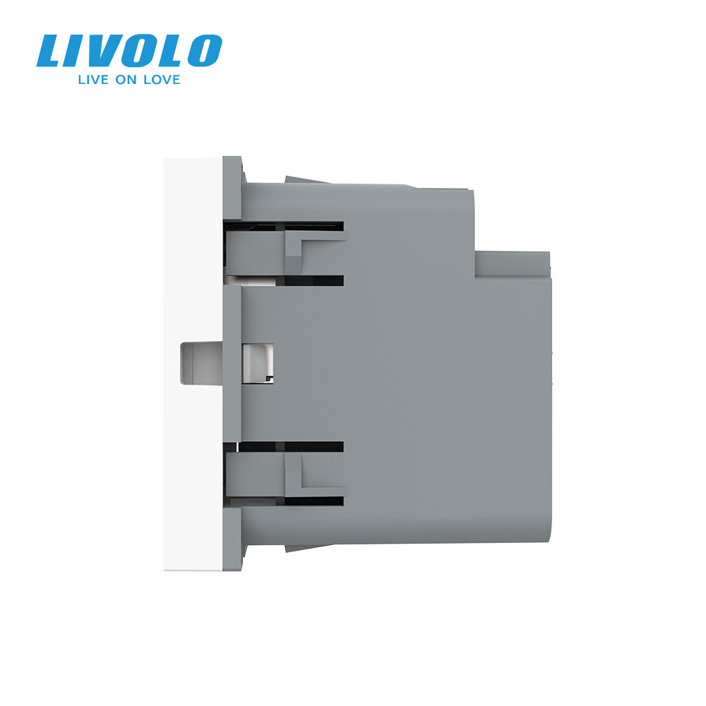 Розетка LIVOLO USB-A + USB-C PD 36Вт, біла, швидке заряджання, Power Delivery QC 3.0, модуль (VL-FCUA18W.UC18W-2WP) Коломыя - изображение 8