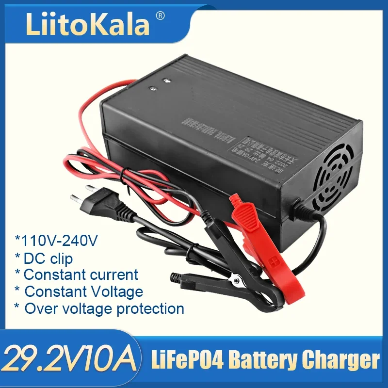 Зарядний пристрій для акумулятора LiitoKala Lii-29.2V/10A LiFePO4 Чорний Київ - фото 5