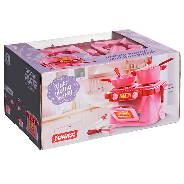 Ігровий набір Кухонна плита "Cooking Plate with Dishes"Юніка 71696, 7 предметів Вінниця - фото 1