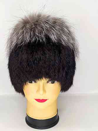 Шапка меховая женская кубанка Мерлин Коричневый Харьков