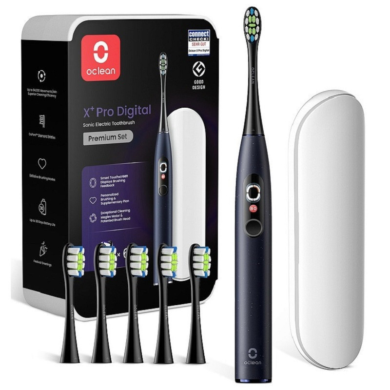 Розумна зубна електрощітка Oclean X Plus Pro Digital Blue (6970810556186) ( 16151 ) Харьков - изображение 1