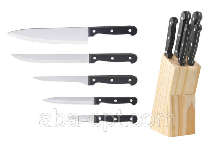 Набір ножів з підставкою 6 предметів Моно (шт) Одеса - фото 1