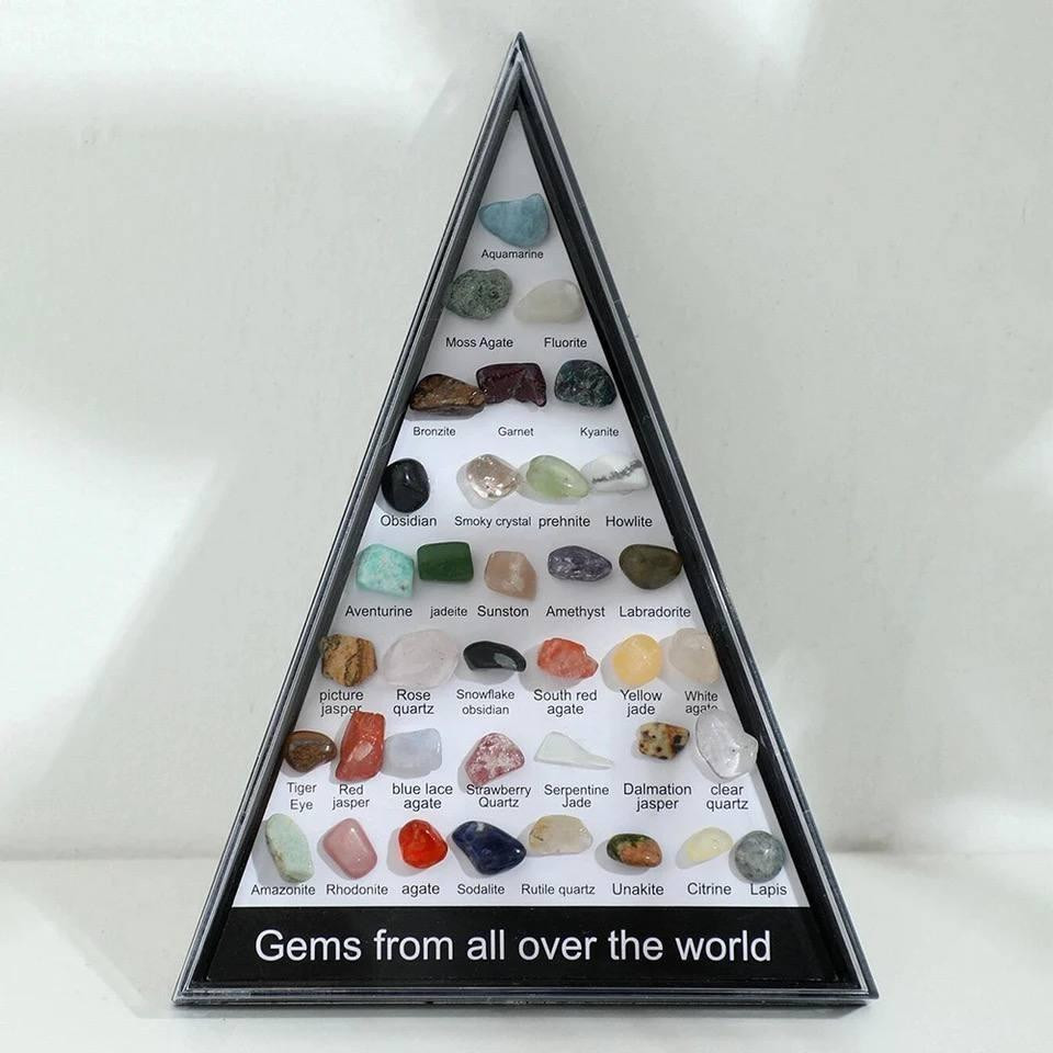 Коллекционный набор натурального полудрагоценного камня в коробке – 36 штук Киев - изображение 4