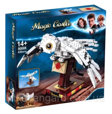 Конструктор блоковий Сова Букля Хедвіг Гаррі Поттер ельф-будинковий 443 деталі 80008 Хмельницький