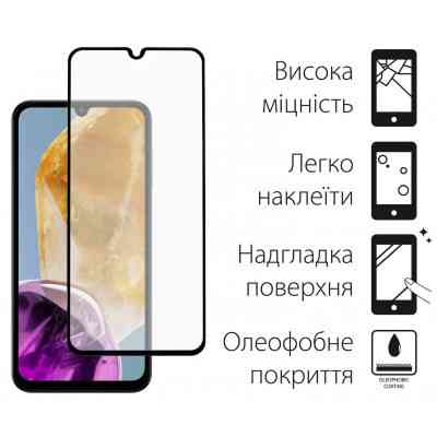 Стекло защитное Dengos Full Glue Samsung Galaxy M15 5G (black) (TGFG-350) Винница