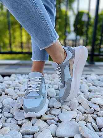 First Кросівки жіночі First 1907 блакитні (весна-осінь, шкіра натуральна) (4504) Коломыя