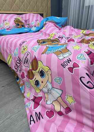 Комплект детского постельного белья Фланель, Koloco Полуторный 150х210 с разноцветным принтом (88-060) Киев