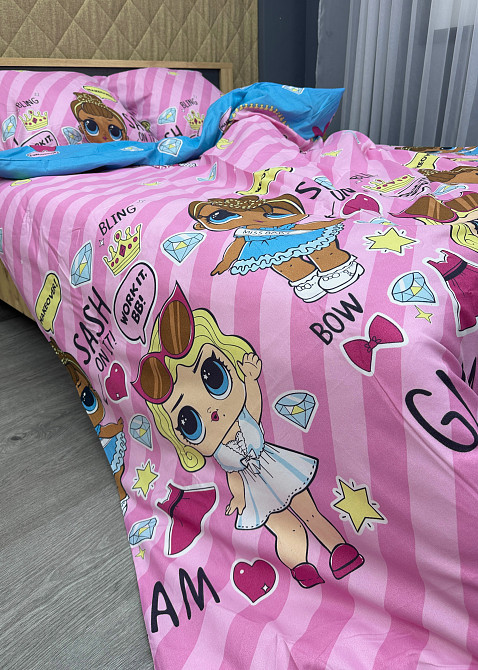 Комплект детского постельного белья Фланель, Koloco Полуторный 150х210 с разноцветным принтом (88-060) Киев - изображение 4