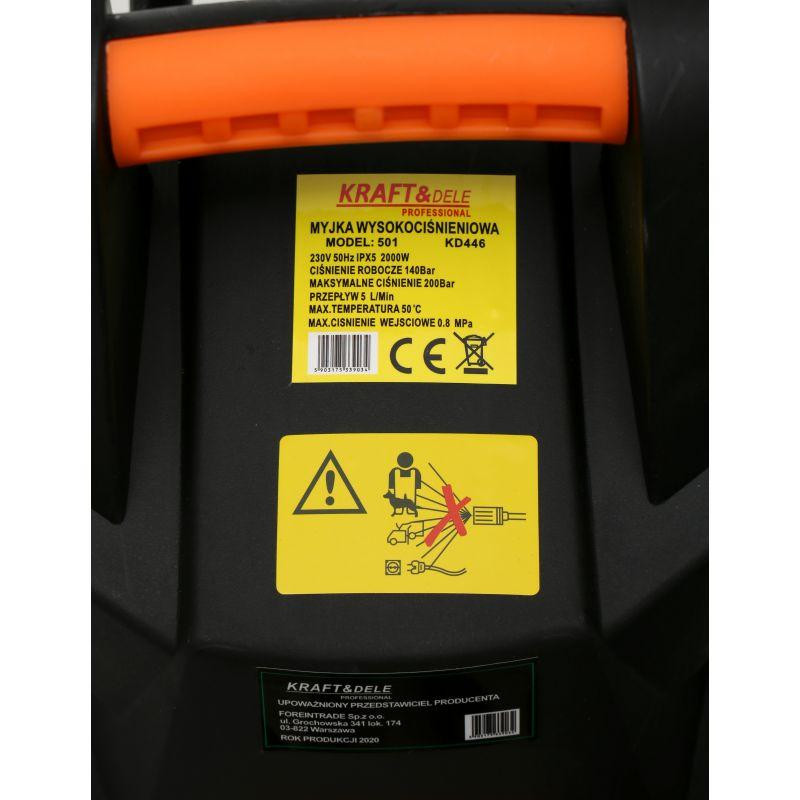 Минимойка для авто Kraft&Dele KD447 2 кВт 200 бар Киев - изображение 2