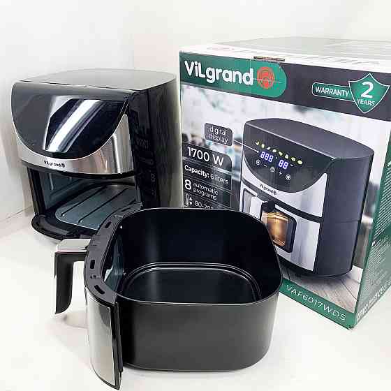 Міні фритюрниця ViLgrand VAF6017WDS 1700 Вт 6 л, Електрофритюрниця, Мультипіч для запіканок DT-43 Івано-Франківськ
