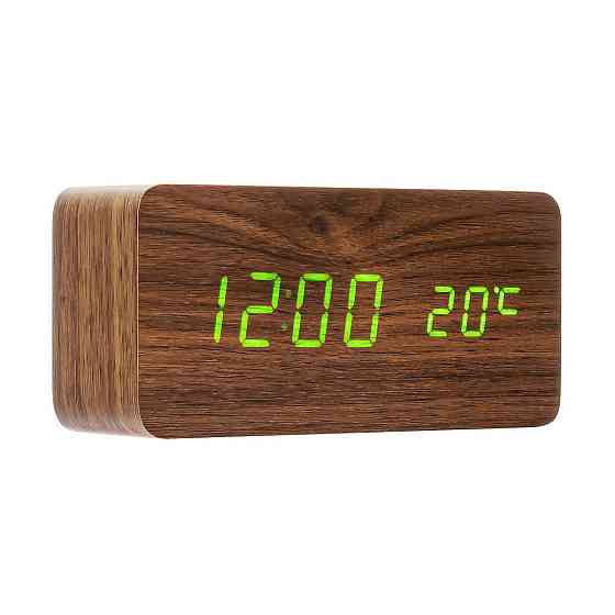 Годинники електронні VST-862-4-Green з температурою та підсвіткою Дніпро