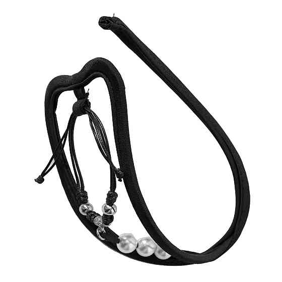 Чоловічі стрінги без лямок з намистинками еротичні one size чорний Київ