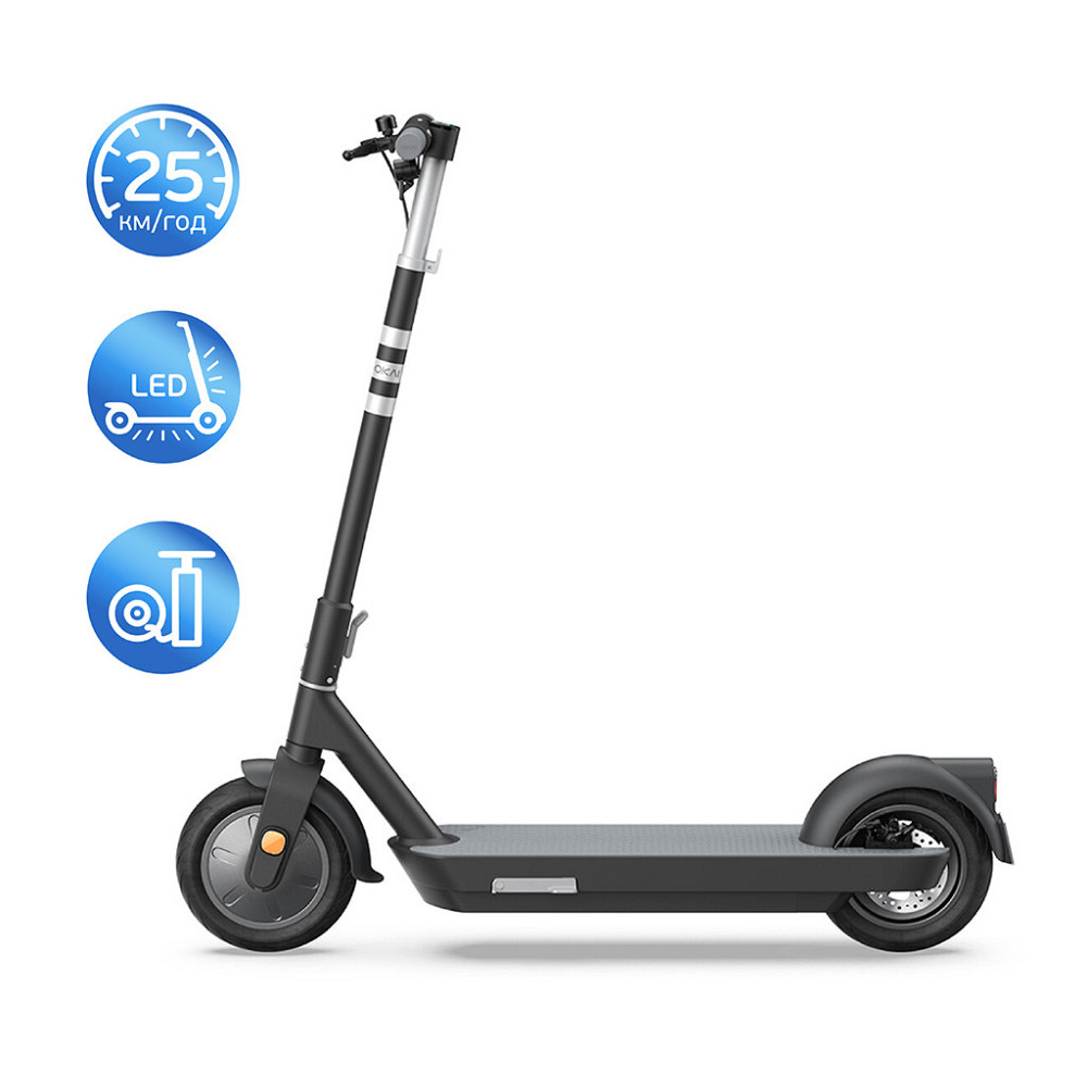 Електросамокат OKAI ES30-NEON PRO 10", 350W, 14,7Ah, 80km, 25km h, 25%, NFC, App, колір чорний ES30-B Одеса - фото 4