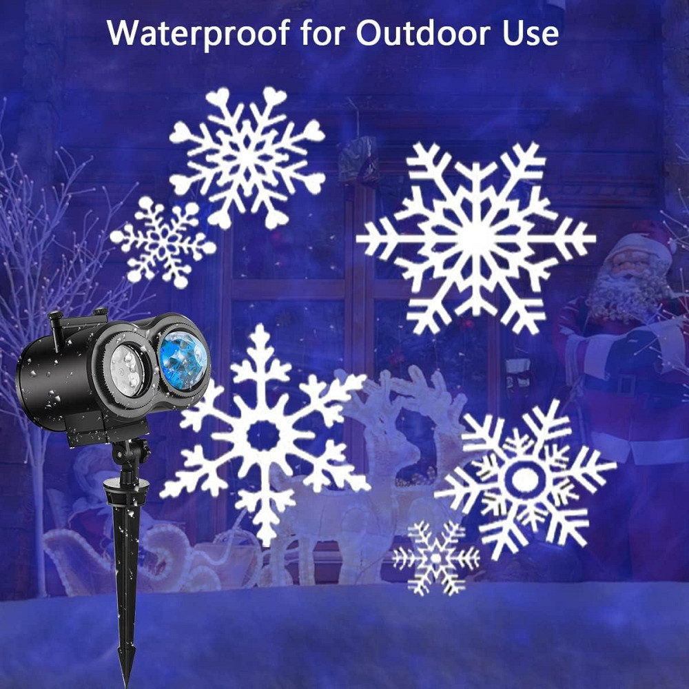 Светодиодный проектор для Рождества Нового года Хэллоуина 12 слайдов 10 цветов праздничное освещение с пультом Киев - изображение 4