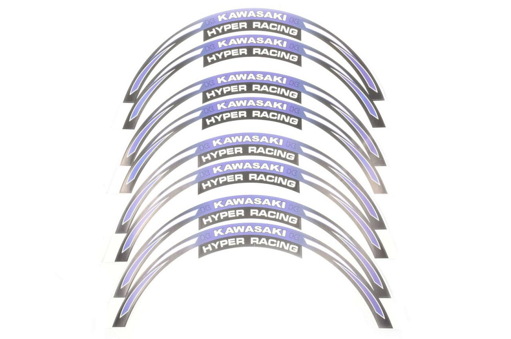 Наклейка на колесо 17/18 KAWASAKI (фиолетовая) (#6058A) Мукачево - изображение 1