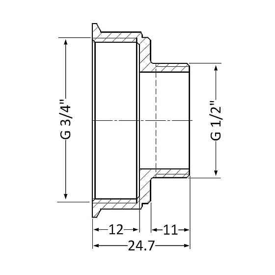 Перехідник Thermo Alliance Standart 3/4"х1/2" ВН SD4091520 Київ