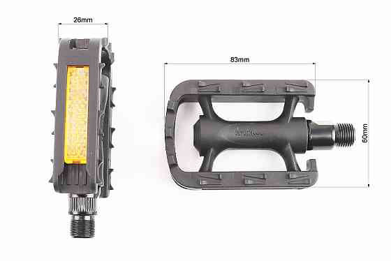 Педалі CHILD 9/16" (95x61x21mm) пластикові, чорні NW-85A Київ