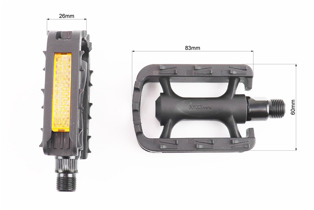Педалі CHILD 9/16" (95x61x21mm) пластикові, чорні NW-85A Київ - фото 2