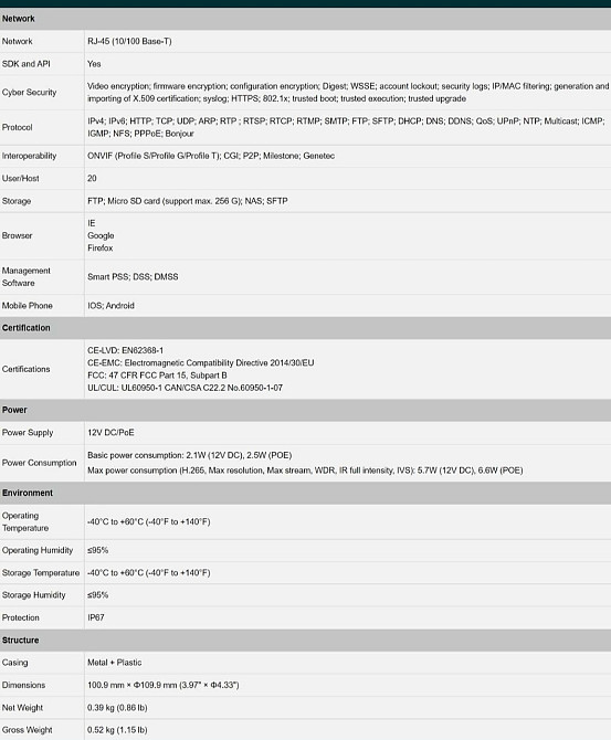 IP камера 4мп Vikylin VD-2T 41-AS-G2 ( Metal,POE,SD slot,Dahua) Харків - фото 8