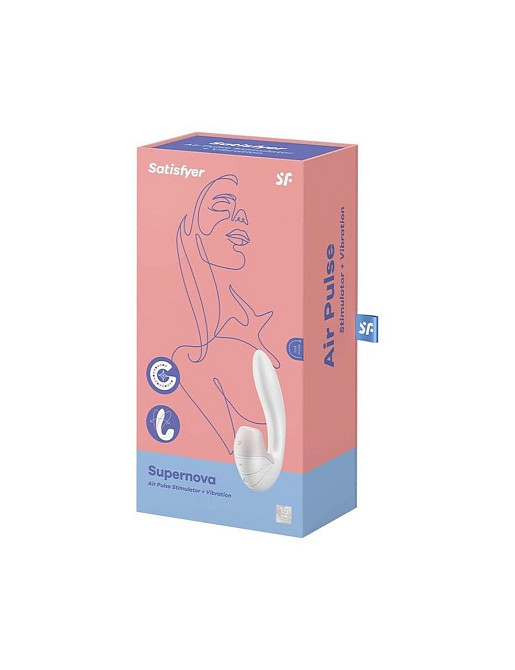 Вакуумный вибратор Satisfyer Supernova White, 2 положения ствола Sex Aura Киев - изображение 3