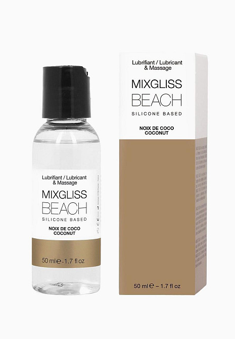 Лубрикант на силиконовой основе MixGliss BEACH - NOIX DE COCO (50 мл) с ароматом кокоса Sex Aura Киев - изображение 1