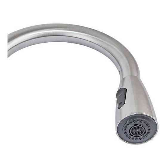 Змішувач для кухні MIXXUS SUS-014-В, з висувною лійкою, з нерж. сталі Харків