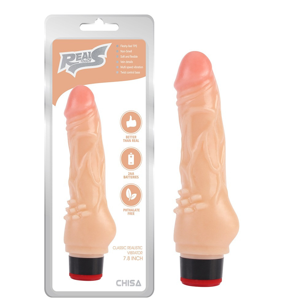 Вибратор реалистичный Chisa Real Touch S на батарейках, бежевый Sex Aura Киев - изображение 1