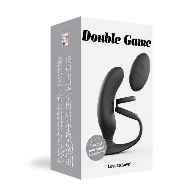 Вібромасажер простати Love To Love Double Game з подвійним ерекційним кільцем і пультом ДК Sex Aura Київ - фото 5