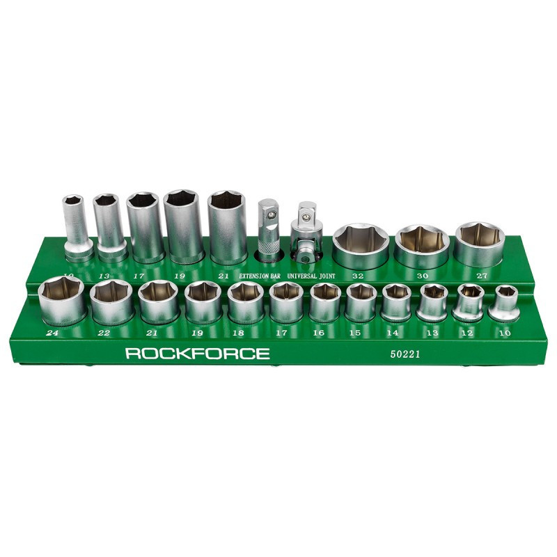 Набор шестигранных головок 1/2'', 22 предмета ROCKFORCE RF-50221 Одесса - изображение 1