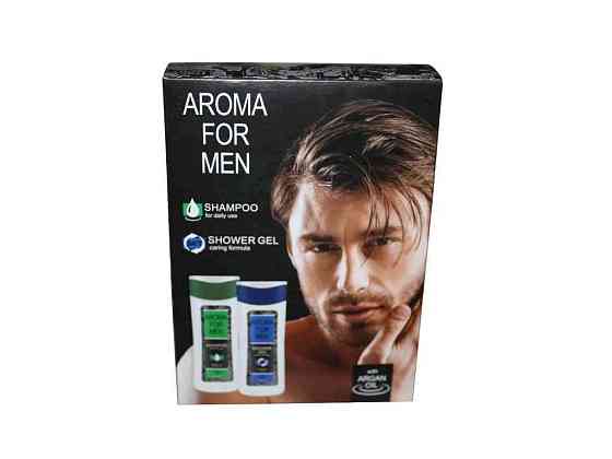 Подарунковий набір FOR MEN - ШампуньГель/душ ТМ AROMA Київ