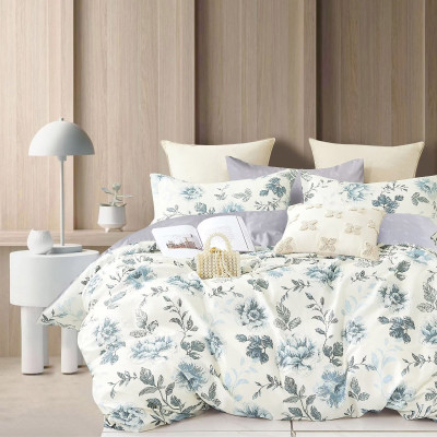 Постільна білизна Home Line Сатин Твіл Квітковий блюз сімейний (182996) Вінниця - фото 1